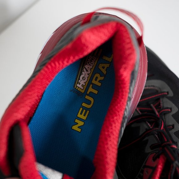 HOKA ONE ONE Bondi 5 Neutral Black/Formula One Mesh Running Shoes - Picture 5 of 7